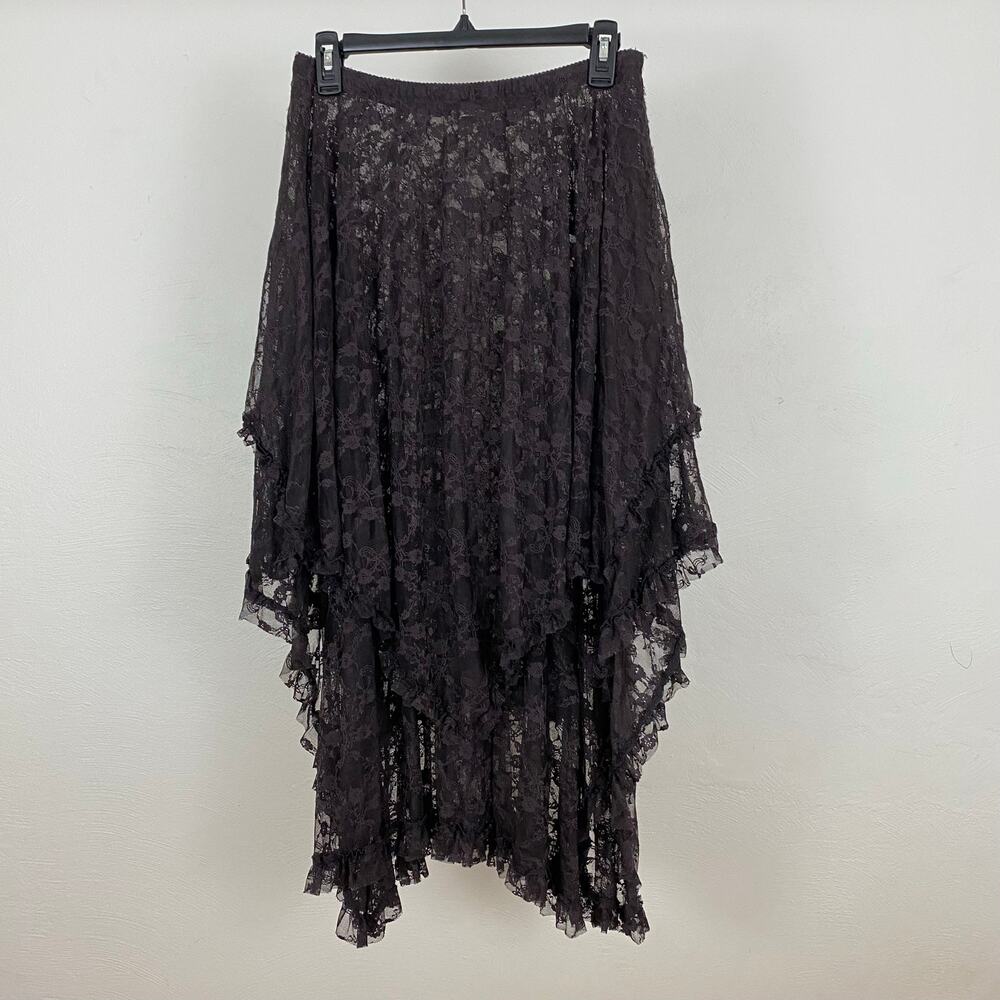 Intimately Free People French Courtship Half Slip - Black Coffee - Size Small